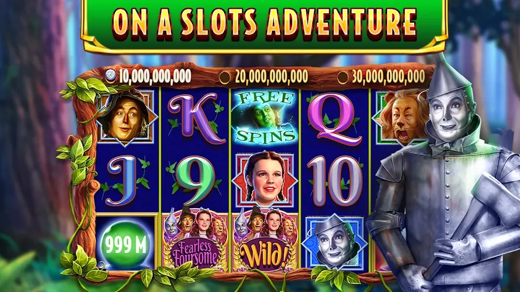 Wizard of Oz Slots Games на Андроид — Мод Безлимитные монеты и бесплатные вращения — скриншот 3