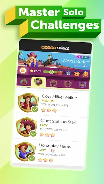 Words With Friends 2 Word Game MOD — Безлимитные подсказки и ходы на Андроид — скриншот 4
