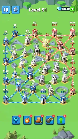 Скачать взлом Conquer the Tower: Takeover на Андроид — Безлимитные деньги и войска — скриншот 1
