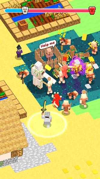 Craft Commander – Mine & Build на Андроид — Мод Безлимитные ресурсы и быстрая добыча — скриншот 4