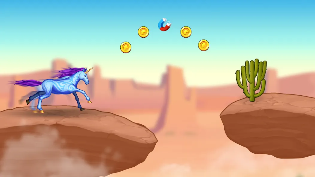 Скачать Unicorn Dash: Magical Run — Модификация Безлимитные монеты и ускорение бега — скриншот 3