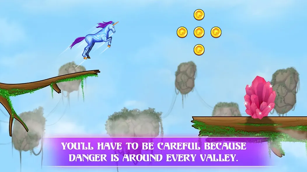 Скачать Unicorn Dash: Magical Run — Модификация Безлимитные монеты и ускорение бега — скриншот 5