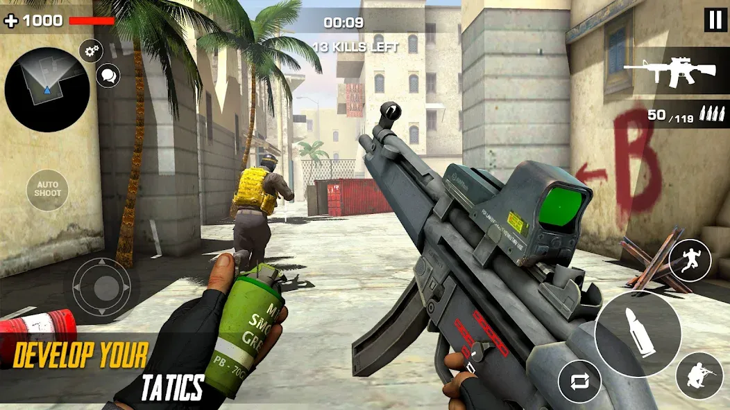 Скачать Cover Strike Ops FPS Gun Games с модом — Безлимитные деньги и оружие — скриншот 4
