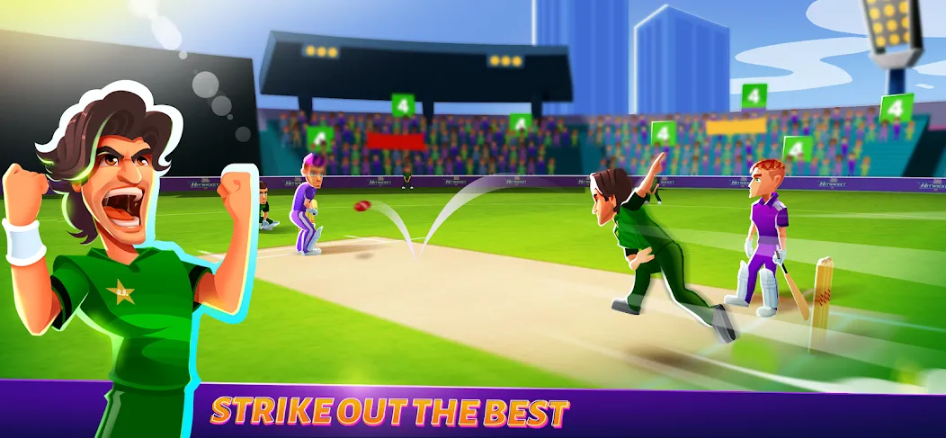 Взломанная Hitwicket An Epic Cricket Game на Андроид — Безлимитные деньги и энергия — скриншот 3