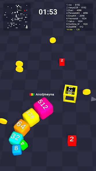 Скачать Cube Arena 2048: Merge Numbers MOD APK — Безлимитные деньги и все бонусы — скриншот 3 Скачать Cube Arena 2048: Merge Numbers MOD APK — Безлимитные деньги и все бонусы — скриншот 3