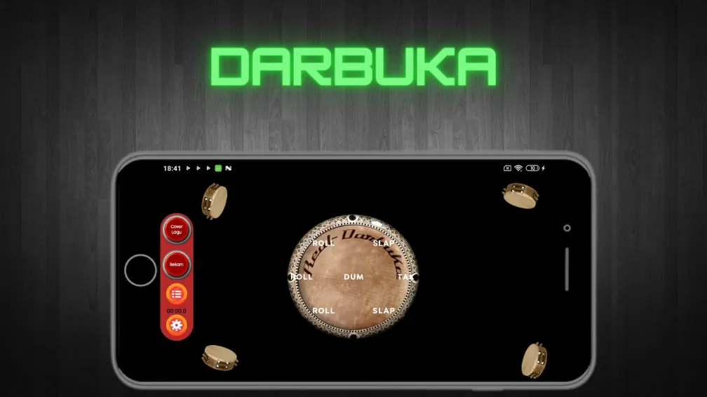 Скачать взлом Darbuka Instrument на Андроид — Реалистичные звуки и ритмы — скриншот 1