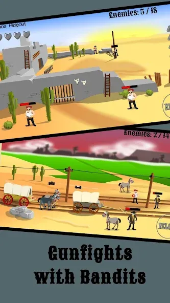 Скачать El Gringo: Wild West Cowboy на Android — Безлимитные деньги и оружие — скриншот 5 Скачать El Gringo: Wild West Cowboy на Android — Безлимитные деньги и оружие — скриншот 5