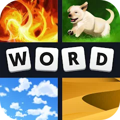 4 Pics 1 Word (Мод Безлимитные подсказки и открыты все уровни)