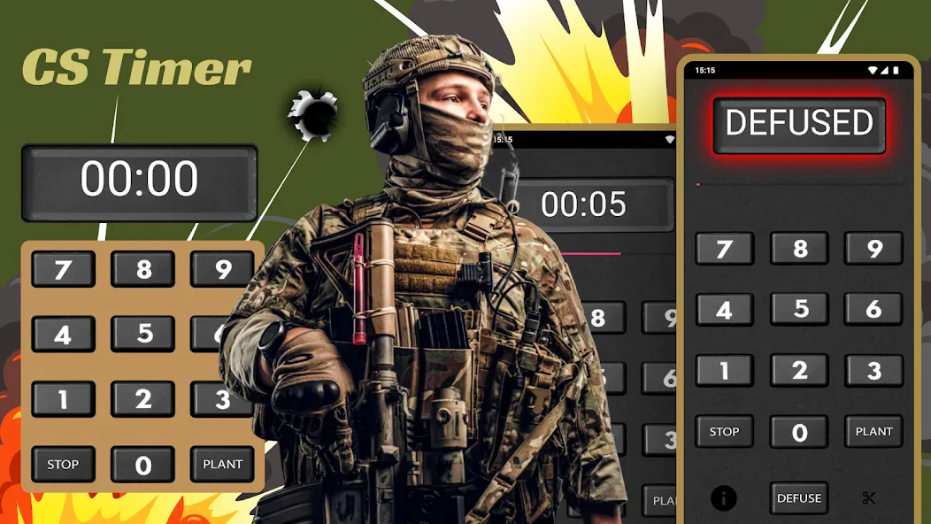 CS Timer на Андроид — Мод Точный таймер для раундов — скриншот 4