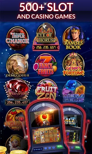 Merkur24 – Slots & Casino — Взломанная версия (Безлимитные монеты и бонусы) — скриншот 3