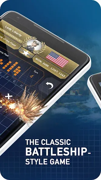 Fleet Battle - Sea Battle Mod APK Безлимитные деньги и усиленный флот — Скачать на Андроид — скриншот 2
