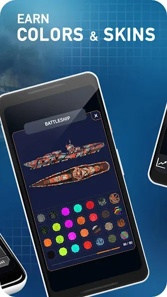 Fleet Battle - Sea Battle Mod APK Безлимитные деньги и усиленный флот — Скачать на Андроид — скриншот 4