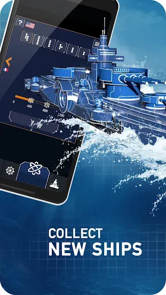 Fleet Battle - Sea Battle Mod APK Безлимитные деньги и усиленный флот — Скачать на Андроид — скриншот 5