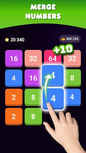 2048: Puzzle Game! Merge Block — Без рекламы и подсказки доступны — скриншот 1
