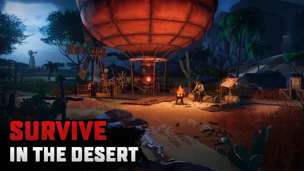 Скачать Raft® Survival: Desert Nomad (Мод: Безлимитные ресурсы и открыты локации) на Андроид — скриншот 1