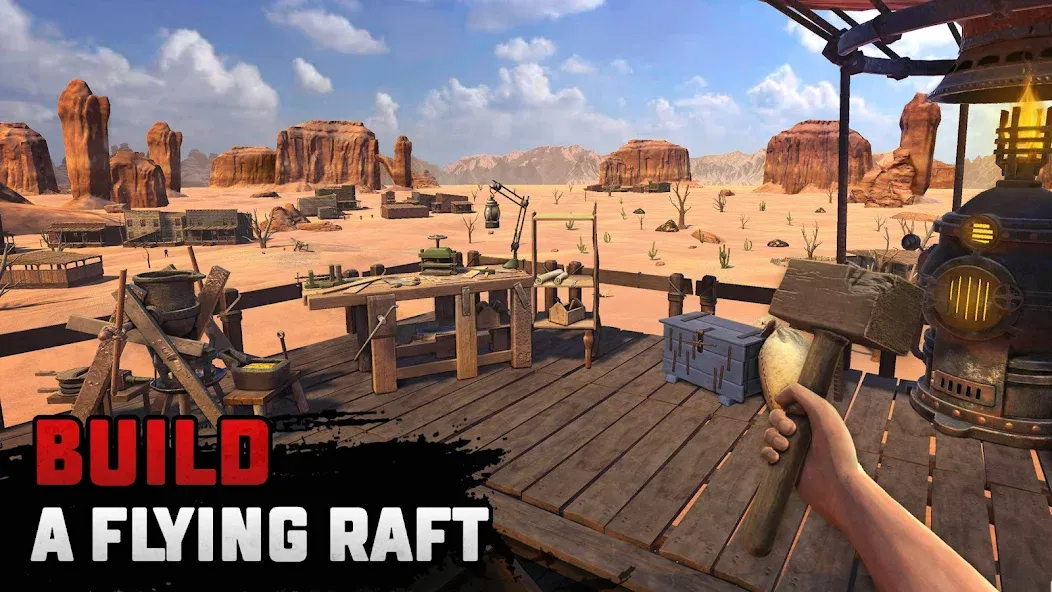 Скачать Raft® Survival: Desert Nomad (Мод: Безлимитные ресурсы и открыты локации) на Андроид — скриншот 2