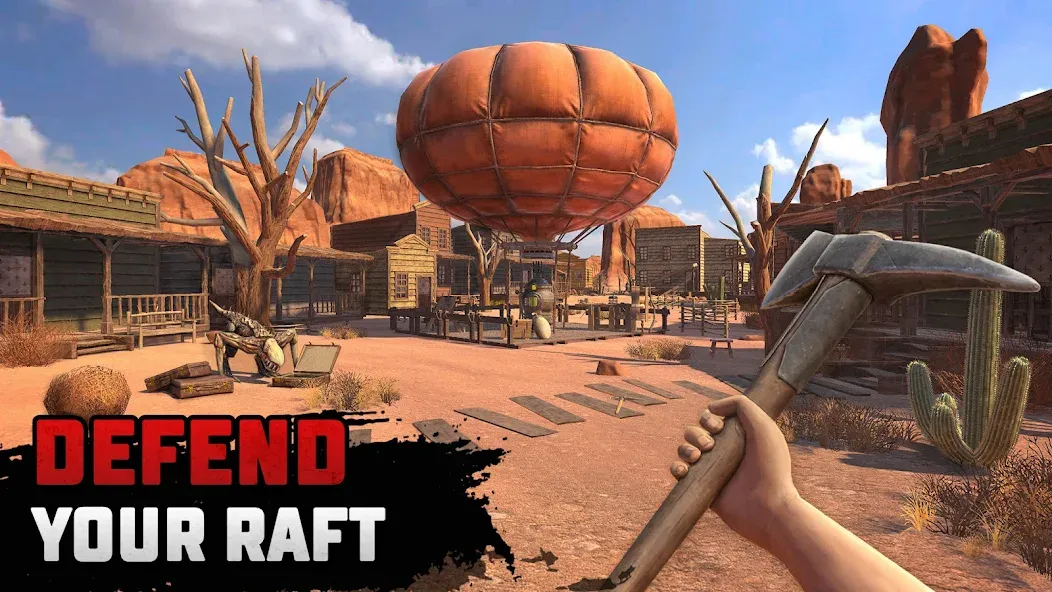 Скачать Raft® Survival: Desert Nomad (Мод: Безлимитные ресурсы и открыты локации) на Андроид — скриншот 3