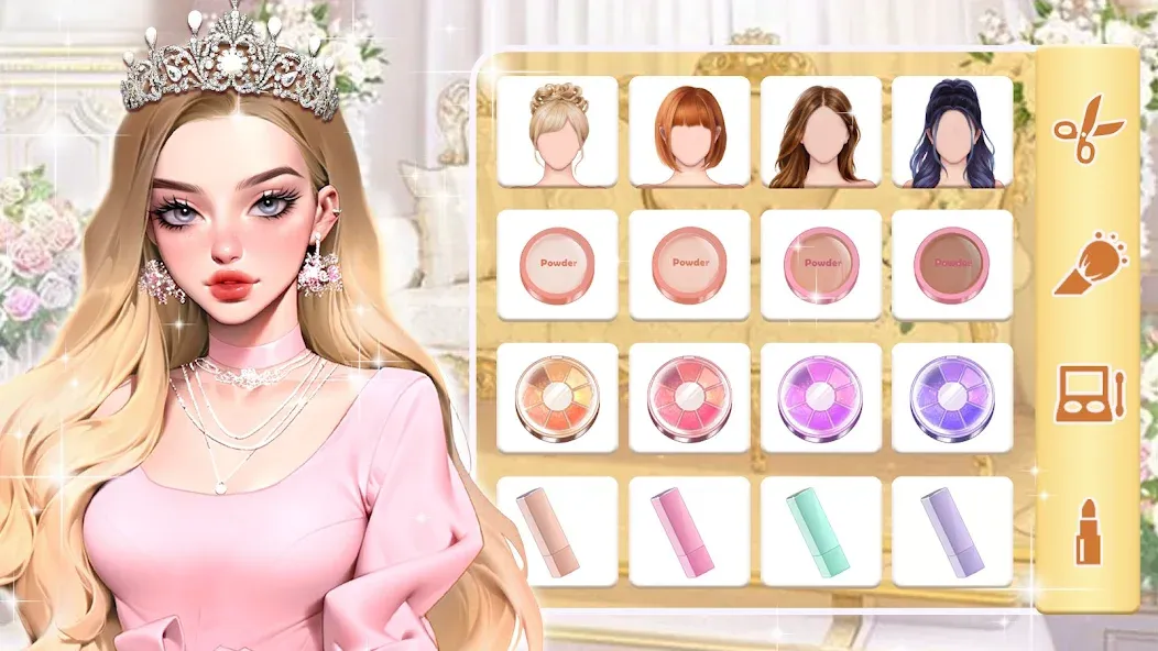 Makeup Stylist: Makeup Game (Мод Безлимитные монеты и все образы открыты) — скриншот 2
