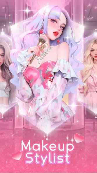 Makeup Stylist: Makeup Game (Мод Безлимитные монеты и все образы открыты) — скриншот 4