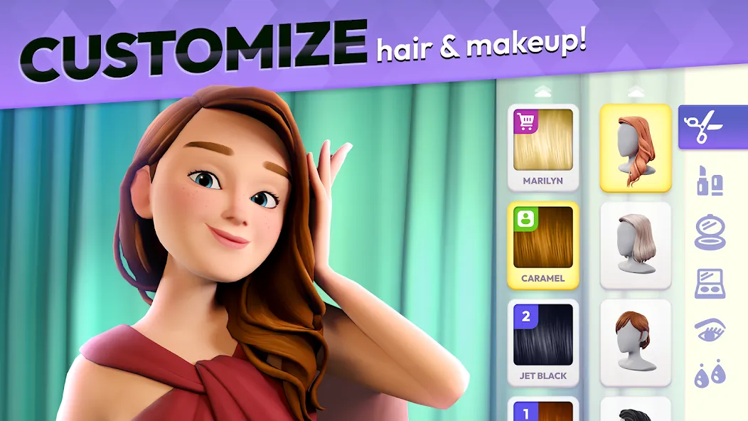 Скачать Makeover Match - Fashion Game — Последняя версия (Безлимитные монеты и энергия) — скриншот 1