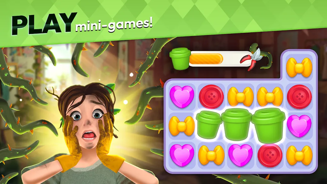 Скачать Makeover Match - Fashion Game — Последняя версия (Безлимитные монеты и энергия) — скриншот 3