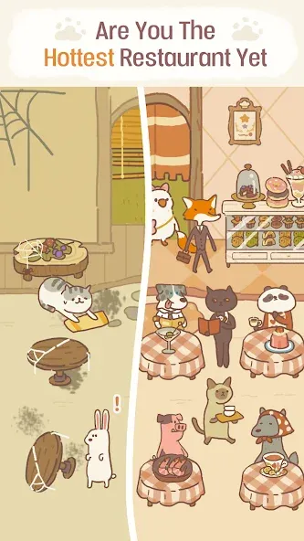 Animal Restaurant MOD APK на Android — Безлимитные деньги и ресурсы — скриншот 2