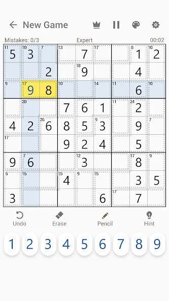 Killer Sudoku - Sudoku Puzzles MOD APK — Подсказки и все уровни открыты — скриншот 1 Killer Sudoku - Sudoku Puzzles MOD APK — Подсказки и все уровни открыты — скриншот 1