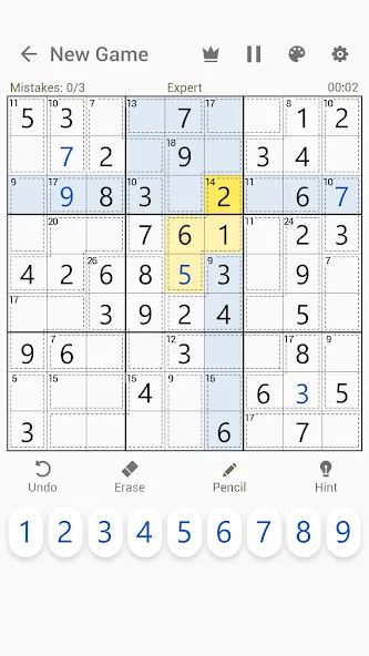 Killer Sudoku - Sudoku Puzzles MOD APK — Подсказки и все уровни открыты — скриншот 2 Killer Sudoku - Sudoku Puzzles MOD APK — Подсказки и все уровни открыты — скриншот 2