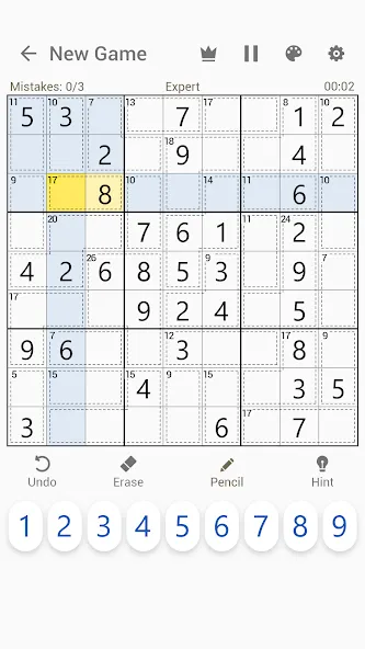 Killer Sudoku - Sudoku Puzzles MOD APK — Подсказки и все уровни открыты — скриншот 5 Killer Sudoku - Sudoku Puzzles MOD APK — Подсказки и все уровни открыты — скриншот 5