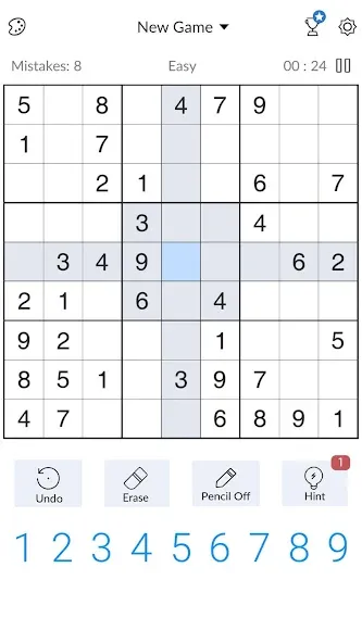 Sudoku - Classic Sudoku Puzzle Mod APK Подсказки и все уровни открыты — Скачать на Андроид — скриншот 2