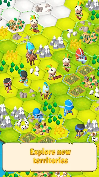Civilization Hex: Tribes Rise на Андроид — Мод Безлимитные ресурсы и открыты все племена — скриншот 1 Civilization Hex: Tribes Rise на Андроид — Мод Безлимитные ресурсы и открыты все племена — скриншот 1