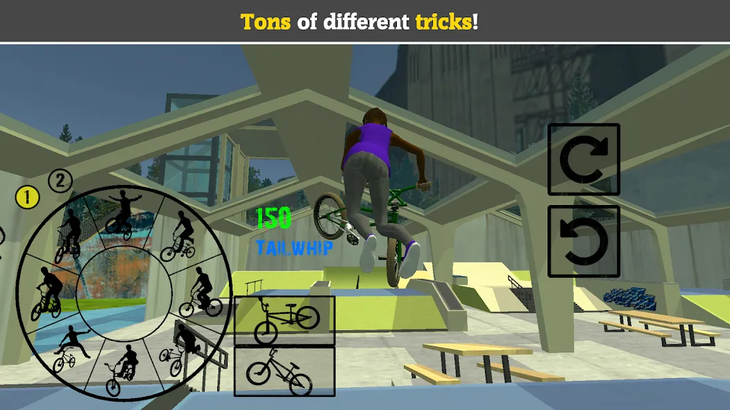 Скачать BMX FE3D 2 на Android — Безлимитные деньги и все трюки открыты — скриншот 3