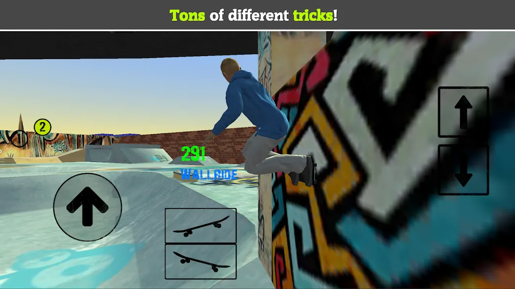 Скачать Skateboard FE3D 2 MOD APK — Безлимитные деньги и все трюки открыты — скриншот 2 Скачать Skateboard FE3D 2 MOD APK — Безлимитные деньги и все трюки открыты — скриншот 2