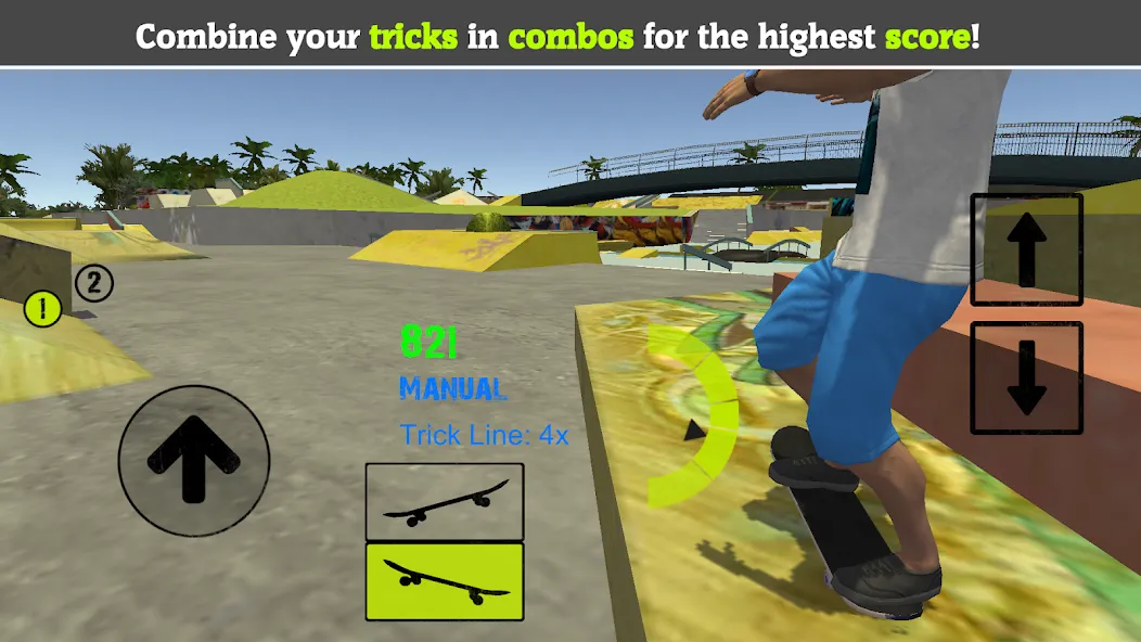 Скачать Skateboard FE3D 2 MOD APK — Безлимитные деньги и все трюки открыты — скриншот 4 Скачать Skateboard FE3D 2 MOD APK — Безлимитные деньги и все трюки открыты — скриншот 4