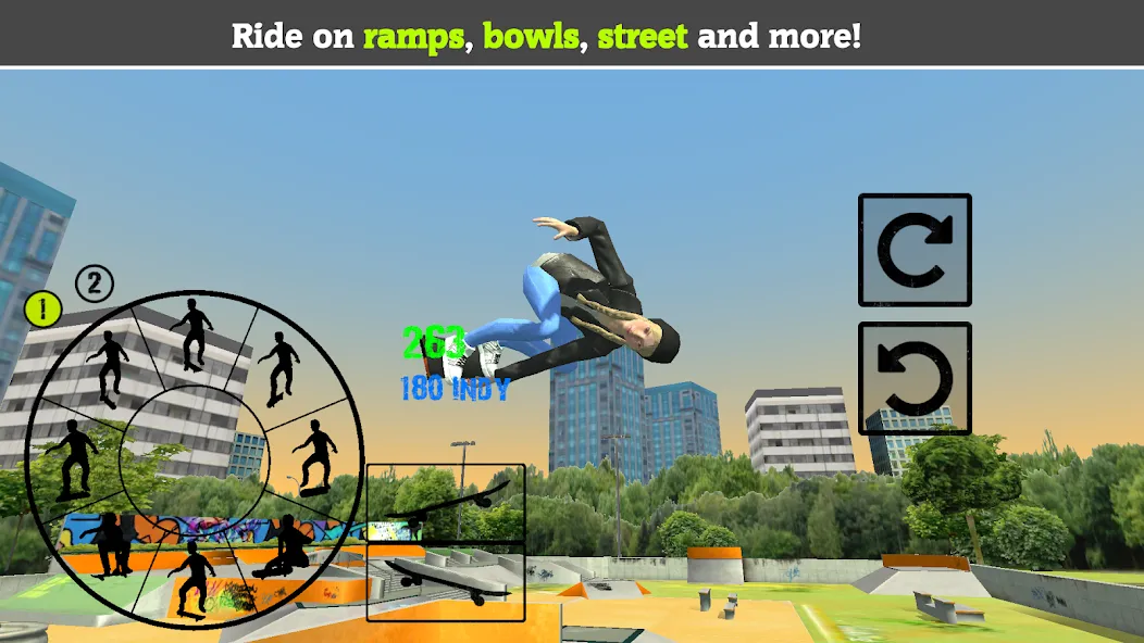 Скачать Skateboard FE3D 2 MOD APK — Безлимитные деньги и все трюки открыты — скриншот 5 Скачать Skateboard FE3D 2 MOD APK — Безлимитные деньги и все трюки открыты — скриншот 5