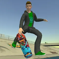 Скачать Skateboard FE3D 2 MOD APK — Безлимитные деньги и все трюки открыты