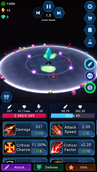 Скачать Epic Rush - Idle Tower Defense — Модификация Безлимитные деньги и энергия — скриншот 1