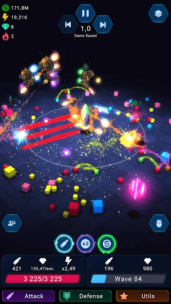 Скачать Epic Rush - Idle Tower Defense — Модификация Безлимитные деньги и энергия — скриншот 2