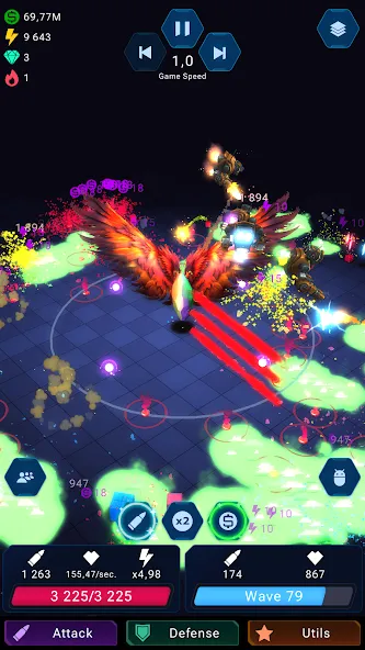 Скачать Epic Rush - Idle Tower Defense — Модификация Безлимитные деньги и энергия — скриншот 3