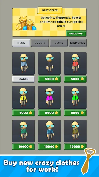 Escape The Office MOD APK на Android — Без рекламы и все уровни открыты — скриншот 5