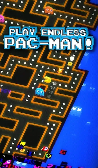 Скачать PAC-MAN 256 - Endless Maze — Безлимитные жизни и усилители — скриншот 1