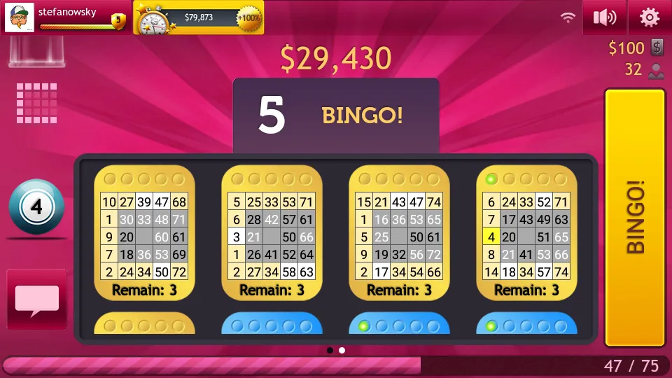 Bingo 75 & 90 by GameDesire MOD — Безлимитные монеты и бонусы на Андроид — скриншот 4