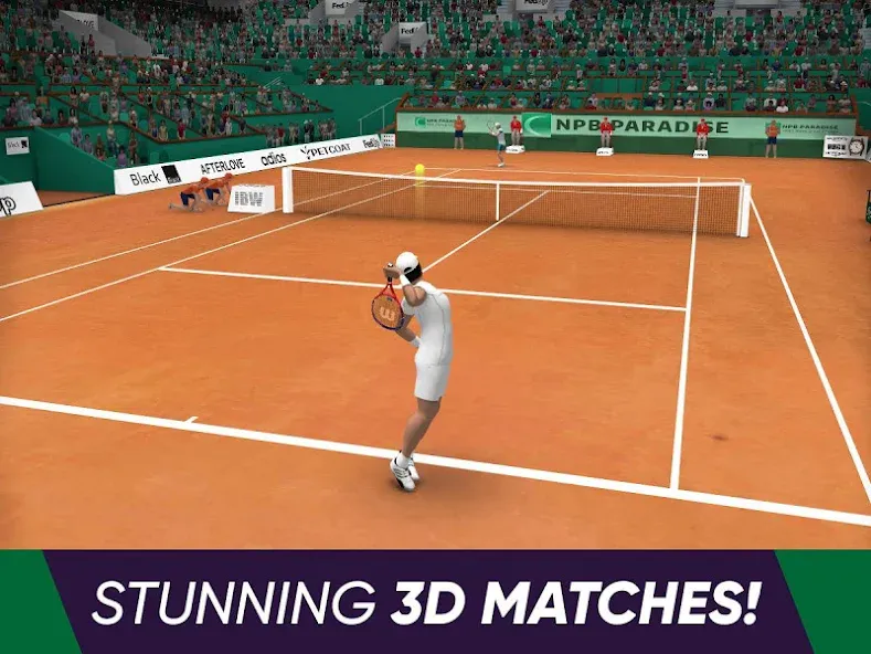 Скачать Tennis World Open 2024 - Sport на телефон — Безлимитные деньги и энергия — скриншот 3