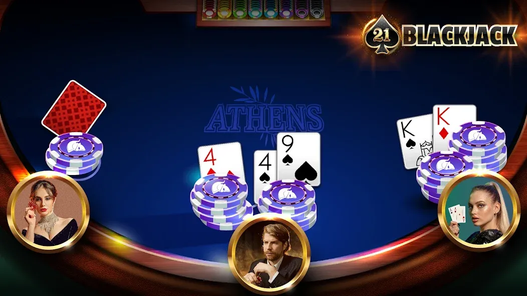 Взломанная BlackJack 21 - Online Casino на Андроид — Безлимитные фишки и бонусы — скриншот 1
