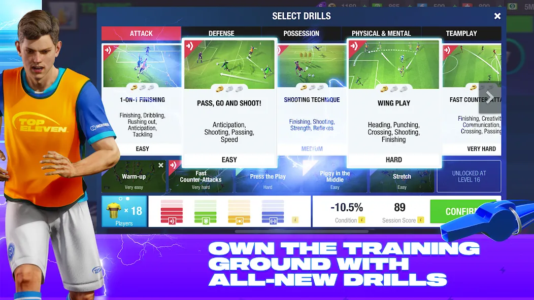 Взлом Top Eleven Be a Soccer Manager — Безлимитные деньги и ресурсы — скриншот 4 Взлом Top Eleven Be a Soccer Manager — Безлимитные деньги и ресурсы — скриншот 4