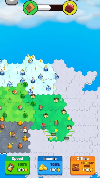 Скачать Factory World: Connect Map (Мод: Безлимитные деньги и ресурсы) на Андроид — скриншот 4