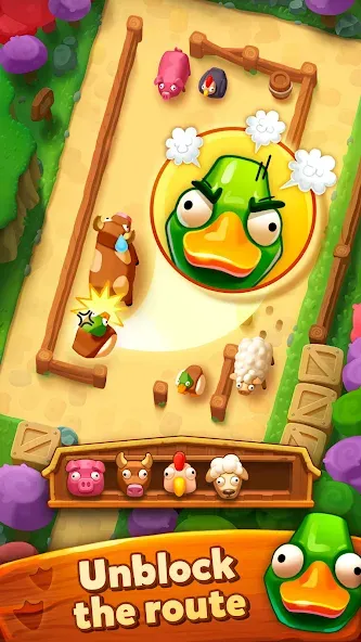 Farm Jam: Animal Parking Game — Взломанная версия (Безлимитные монеты и все уровни) — скриншот 1