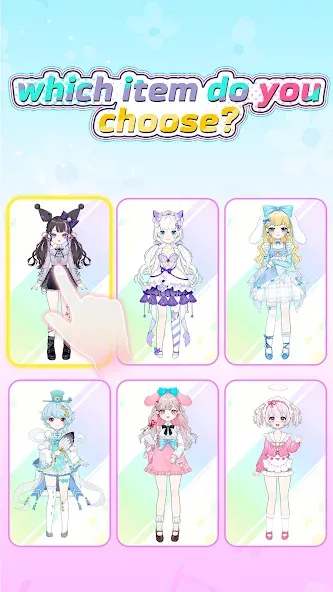 Dress Up! Shining Anime Star на Андроид — Безлимитные деньги и все наряды — скриншот 3