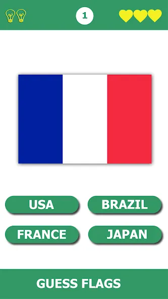 Flag Quiz Gallery: Quiz, Guess MOD APK — Открыты все флаги и уровни — скриншот 4