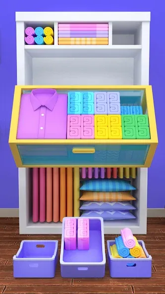 Скачать Fill the Closet: Organize Game на телефон — Безлимитные деньги и все уровни — скриншот 3